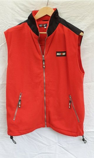 Vintage Ralliart Australia Red Fleece Zip Up Vest - Size M