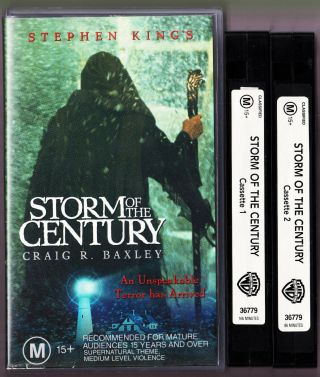 Stephen King’s Storm Of The Century Double Vhs Video Vintage