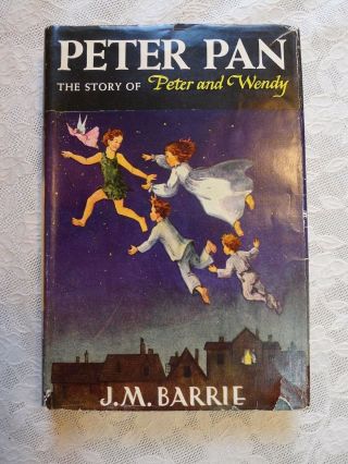 Peter Pan,  Peter And Wendy 1911 Hardback W/ Dust Cover Companion Library Book