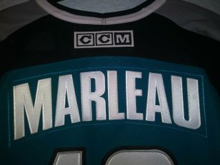 NHL CCM San Jose Sharks Signed Patrick Marleau,  Captain,  Jersey.  Sz L. 3