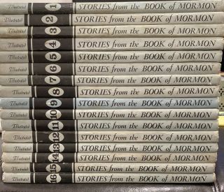 Illustrated Stories From The Book Of Mormon Complete Set Of 16 Lds