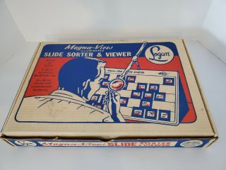 Vintage Logan Magna View Slide Sorter Viewer Box Model 1050