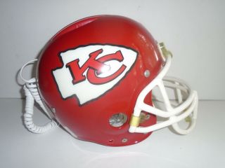 Rare Riddell Nfl Kansas City Chiefs Telephone Football Helmet Please Read