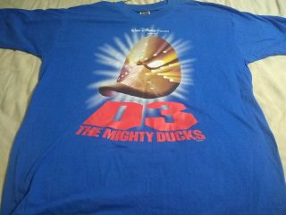 Vintage 1990s D3 The Mighty Ducks Promotional Moviet - Shirt Disney Size Xl