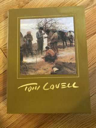 The Art Of Tom Lovell Autographed Numbered 793/1500 Book Suede In Sleeve