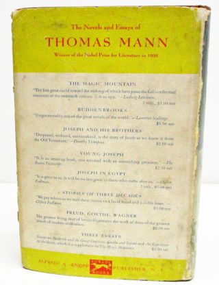 THE MAGIC MOUNTAIN by THOMAS MANN HCDJ FIRST ONE VOLUME EDITION 3