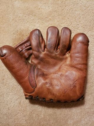 Wilson 654 Luke Appling Chicago White Sox Baseball Glove Mitt 1930s Vintage