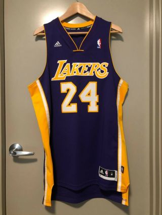 Adidas Swingman Kobe Bryant 24 Jersey Medium Lakers Home