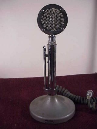 Vintage Astatic Cb / Ham Radio Candle Stick Microphone Mic