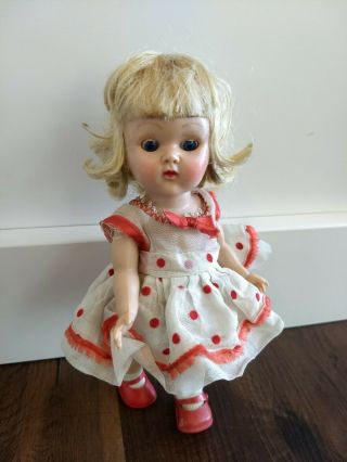 Vintage Vogue Ginny Doll 1950s Walker Doll 8 " Blonde Hair