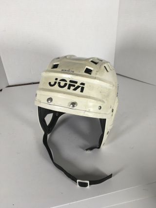 Vintage Hockey Helmet Jofa 282 Sr Sz.  6 3/4 - 7 3/8 Size White Sweden