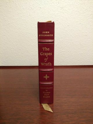 Leatherbound Famous Edition John Steinbeck The Grapes Of Wrath - 1967 Easton