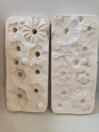 Vtg Duncan Slip Casting Ceramic Mold Medium Flowers 1026 1963 Ns137