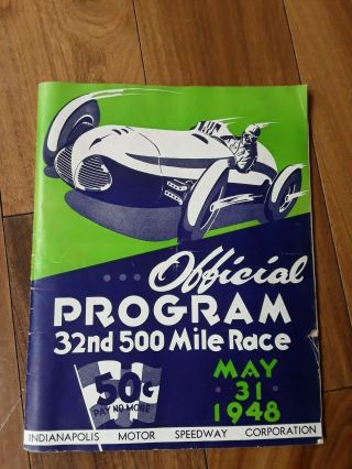 500 Mile Speedway Race Indianapolis 1948 Program,  Tickets,  Military Pas Newspaper