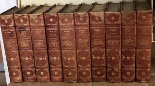 The Of William Shakespeare In 10 Volumes Henley 1st Edtion 1912 Book Decor