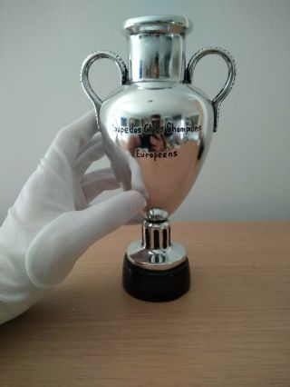 Trophy Old Europa Cup.  Ancient European.  Real Madrid,  Milan,  Benfica,  Inter