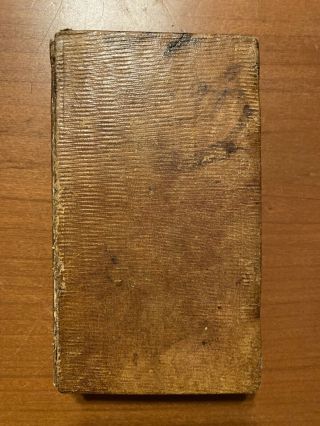 The Of Benjamin Franklin Antique 1834 Small Leatherbound Edition Primative