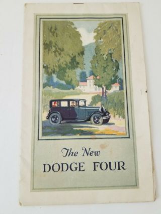 Dodge Brothers : The Dodge Four Dealer Sales Brochure Vintage
