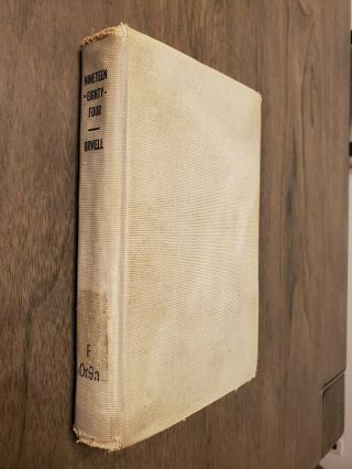 George Orwell 1984 Nineteen Eighty Four First Edition 1949 Libary Edition