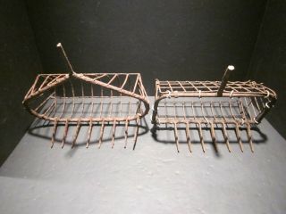 2 Old Vintage Clam Oyster Mussels Shellfish Rake Heads Bayman Tool