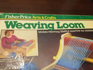 Fisher Price Arts & Crafts Weaving Loom Vintage Rare Year 1983 Ages 8 and up 2