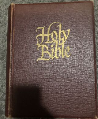 Antique Extra Large Holy Bible And Old Plates King James 2000,  Pages