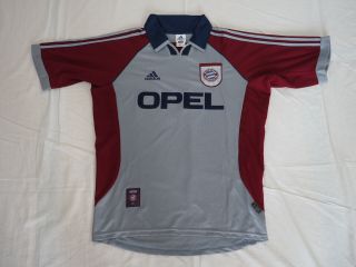 1997 - 1998 - 1999 Bayern Munchen Munich FCB Jersey Shirt Trikot Away OPEL CL UCL M 2