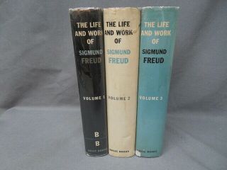 The Life & Work Of Sigmund Freud1856 - 1939 In 3 Volumes By Ernest Jones 1954 - 1957