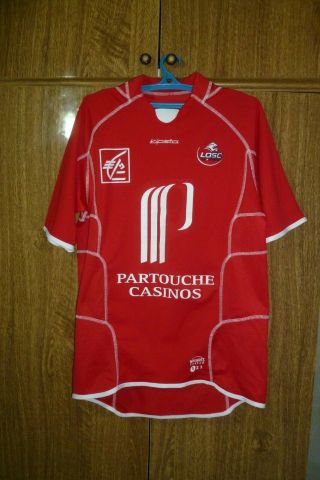 Losc Lille Kipsta Vintage Football Shirt Home 2003/2004 Jersey Red Men Size M