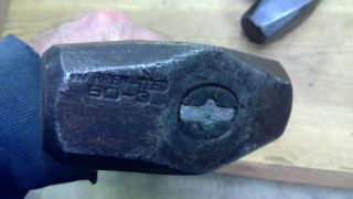 Yeas1207 2 Vintage Warren - teed 3 lb sledge hammer mallet Wood Handle 3