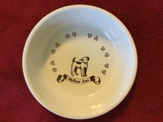 2 Dog Food Bowls By Ore Pet Vintage Parisian Le Bon Chien And Meilleur Ami