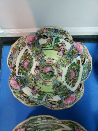 6set Vintage ACF Japanese Porcelain Ware Bowl Decorated in Hong Kong 2.  5 