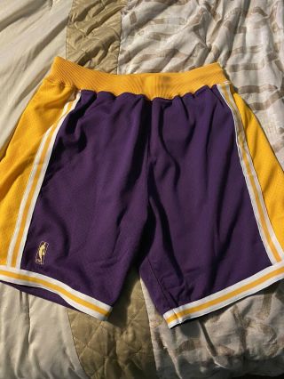 Authentic Mitchell & Ness 1996 - 97 Los Angeles Lakers Home Shorts,  Size Xl