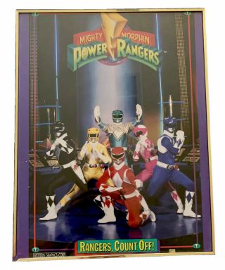 Mighty Morphin Power Rangers Vintage Poster No Prop No Morpher