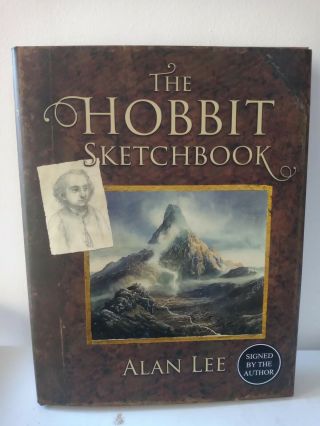 Signed Book - The Hobbit Sketchbook By Alan Lee