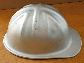 Vintage Mcdonald T Aluminum Hard Hat,  Mine Safety Logging Forestry