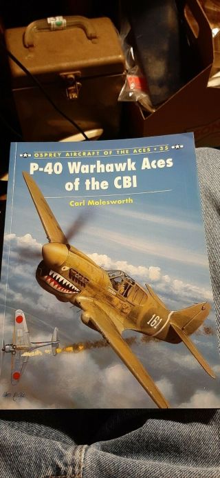 P - 40 Warhawk Aces Of The Cbi Signed By 4 Wwii Flying Tiger Pilots