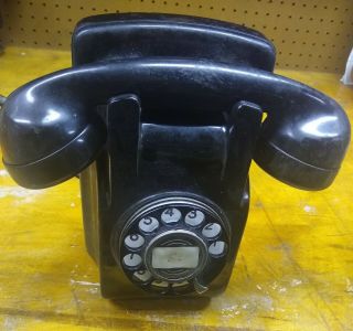 Vintage Rotary Wall Phone North Electric Manufacturing Galion Ohio Model H6