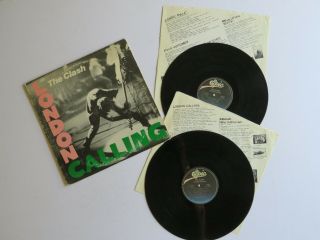 Vinyl Record Album Lp The Clash London Calling 70s Double Rock Vintage Punk Epic