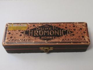 Vintage Hohner Chromonica No 260 1/2 (c) Harmonica / Mouth Organ & Case