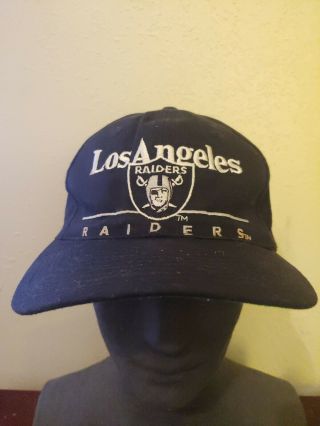 Vintage Eastport La Los Angeles Raiders Hat Team Nfl Football Snapback Cap Vtg