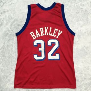 VTG Champion Philadelphia 76ers Sixers Charles Barkley NBA Jersey Size 40 2