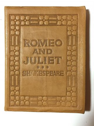 Little Leather Library Romeo And Juliet By William Shakespeare Real Leather