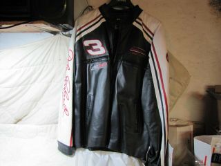 Gm Goodwrench Dale Earnhardt Sr Wilson Leather Heavy Jacket Coat 2xl Chase