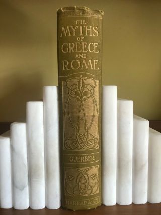 The Myths Of Greece And Rome By Guerber - Art Nouveau Pictorial Binding Green