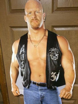 1990 ' s Stone Cold Steve Austin WWE Lifesize Cardboard Cutout Standee 2