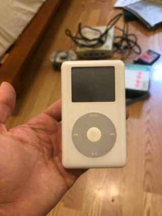 Vintage Apple Ipod Classic 4th Generation White (40 Gb) And Engraved