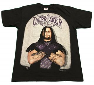 Vintage Wwf 90s Men’s The Undertaker T - Shirt Large Wcw Ecw Wwe