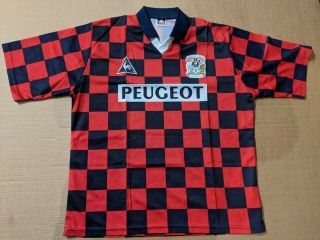 Vintage Coventry City Away Football Shirt 1996/97 Adults Xl Le Coq Sportif