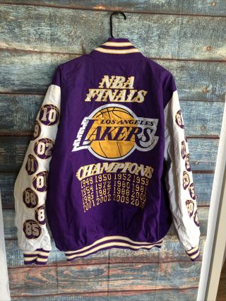Vintage La Lakers Letterman Jacket By Giii Carl Banks Size Xl